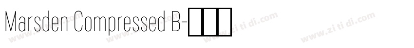 Marsden Compressed B字体转换